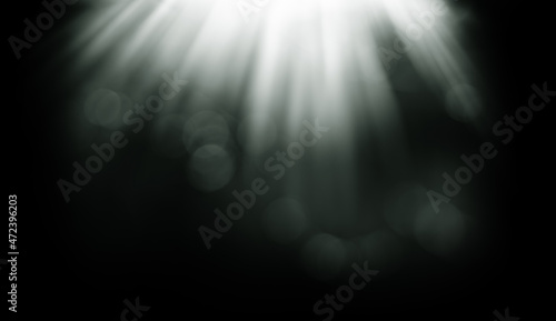 light rays and bokeh in blur