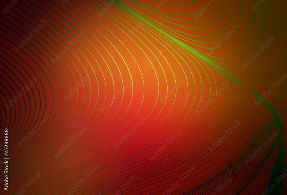Dark Red vector texture with wry lines. Dark Red vector texture with wry lines.