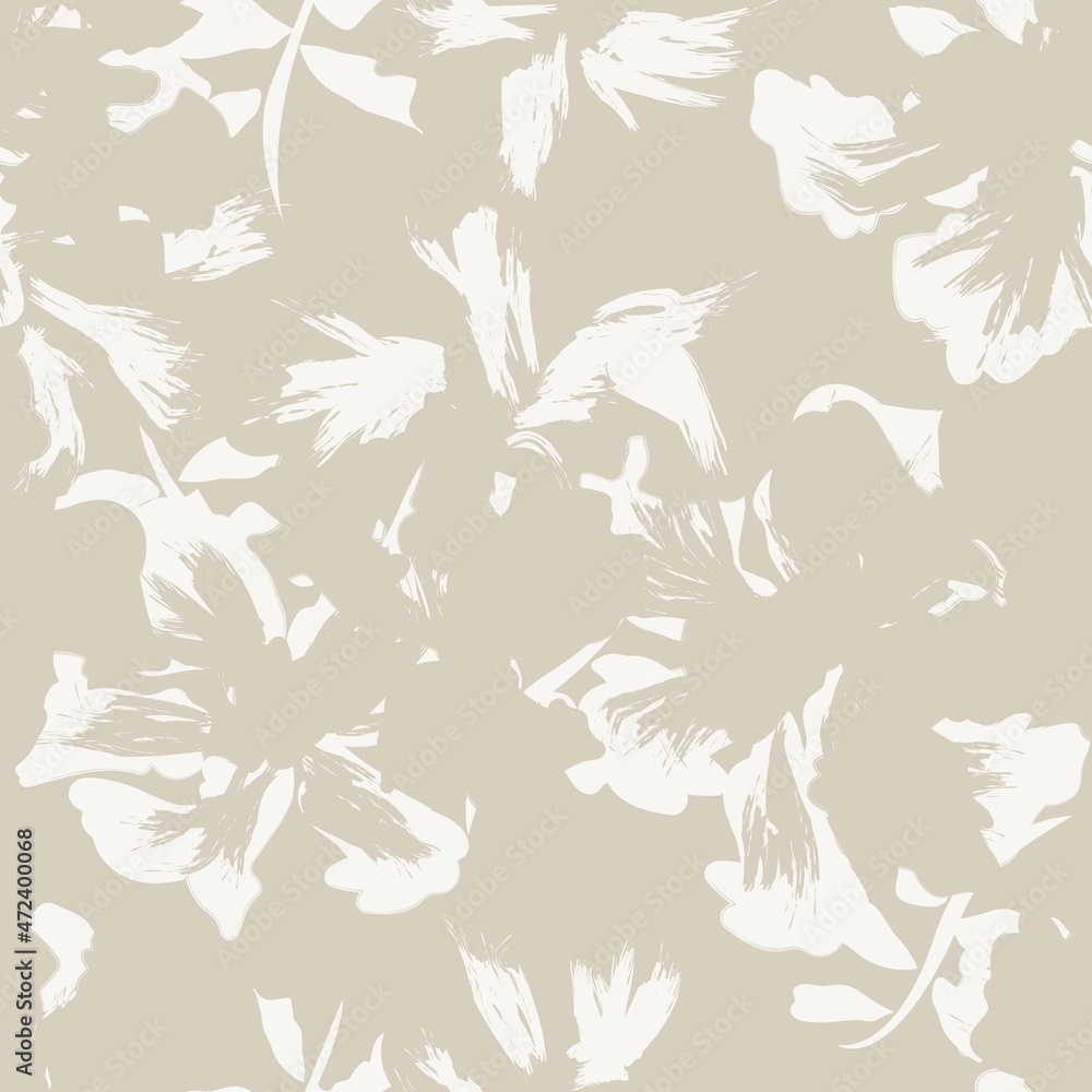 Floral Brush strokes Seamless Pattern Background Floral Brush strokes Seamless Pattern Background