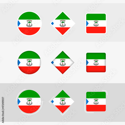 Equatorial Guinea flag icons set, vector flag of Equatorial Guinea. Free Download Equatorial Guinea flag icons set, vector flag of Equatorial Guinea. - GFXLoad