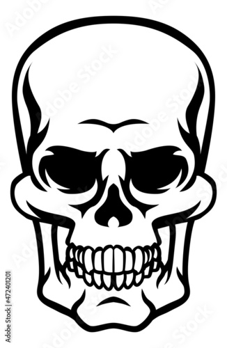 Skull Grim Reaper Cartoon Skeleton Head