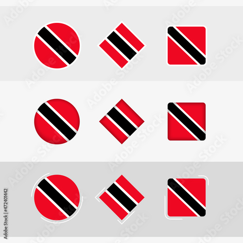 Free Download Trinidad and Tobago flag icons set, vector flag of Trinidad and Tobago. - GFXLoad