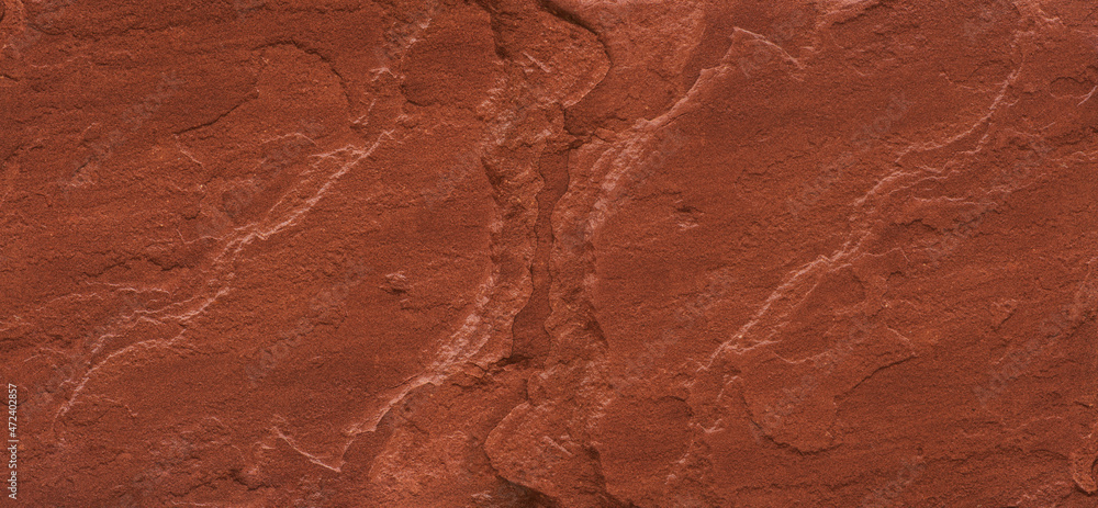 Obraz premium Details of sand stone texture, closeup shot of rock surface with vignette at cover, idea for background.