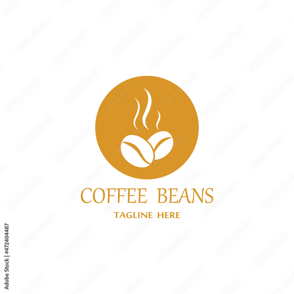 Fototapeta premium coffee bean icon vector
