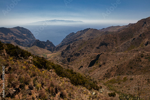 Mountain landscapes of the island of Tenerife. 