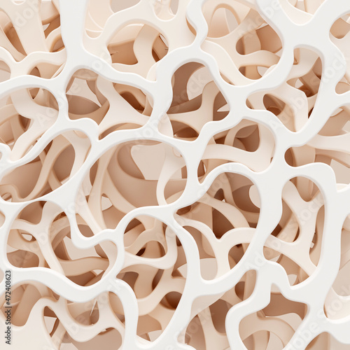 Foto Osteoporosis porous bone tissue