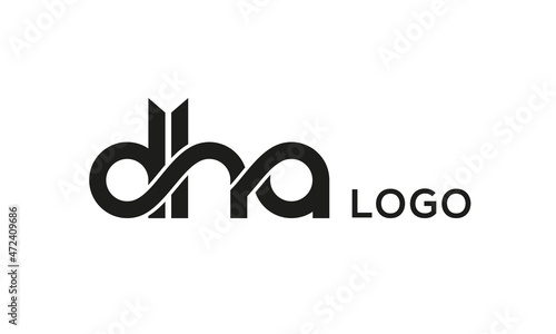 Letter DHA creative logo design vector	