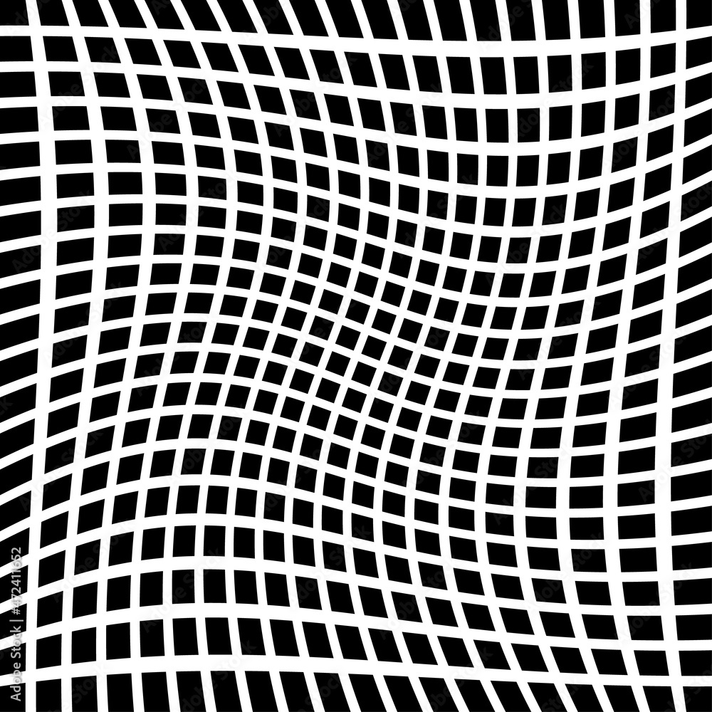 Vector Black and White Arc Shape Line Lattice Pattern. Abstract Geometric Background Design Vector Black and White Arc Shape Line Lattice Pattern. Abstract Geometric Background Design