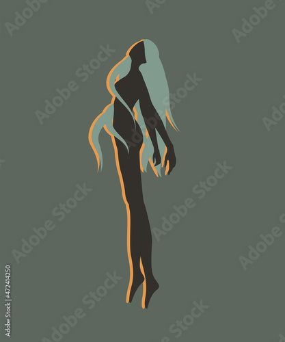 Beautiful Woman silhouette 