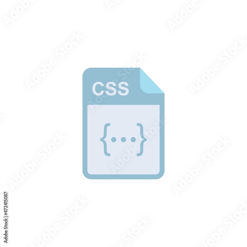 icon file format css type , vector art and illustration.