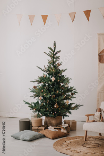 christmas tree in room