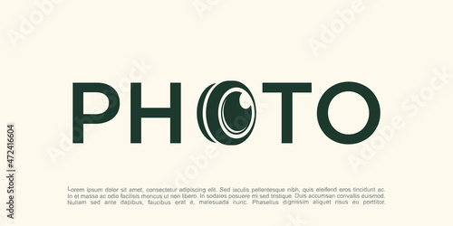 vector logo for photographer