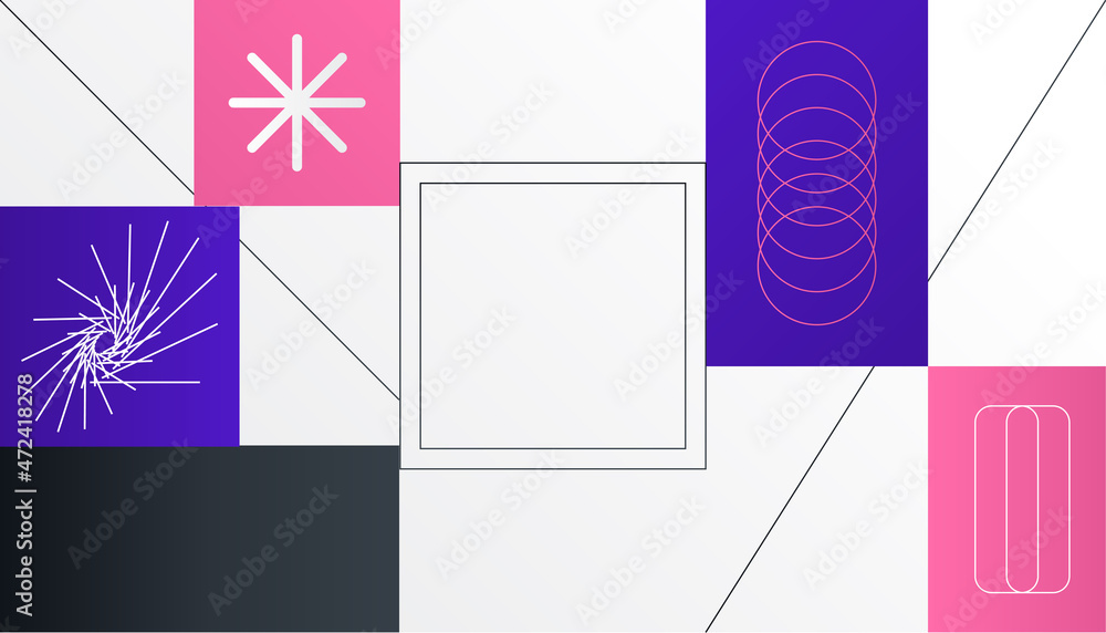 Fototapeta premium Modern abstract background. Colorful geometric background, vector illustration.