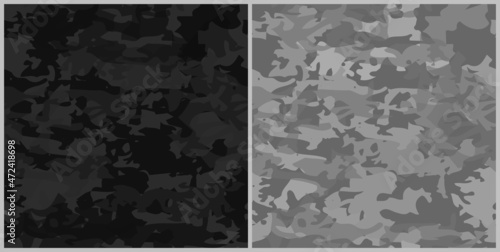Set Of Camouflage Seamless Pattern