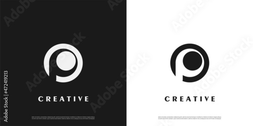 Letter P logo icon design template elements	