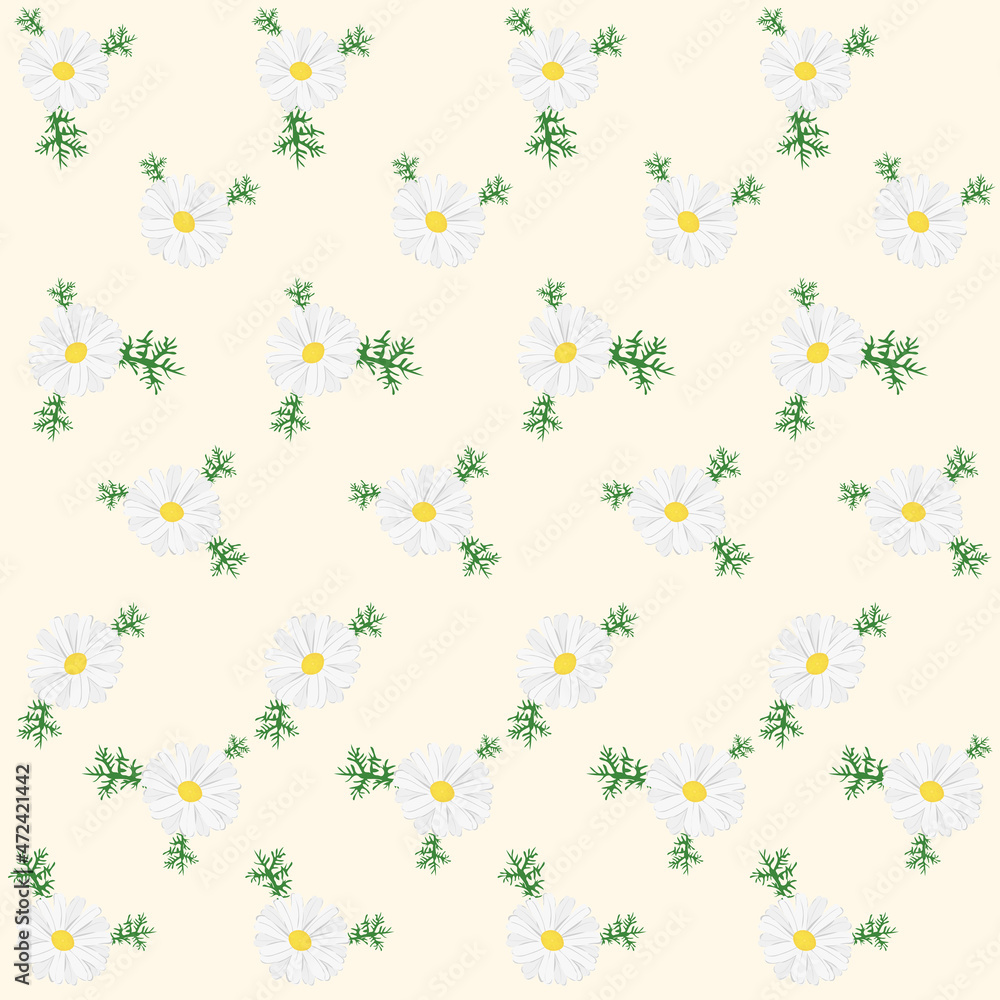 Vector flowers. Chamomile. Decorative floral image for greeting cards, banners, wallpaper, cosmetics & food package labeling, decorations. Editable