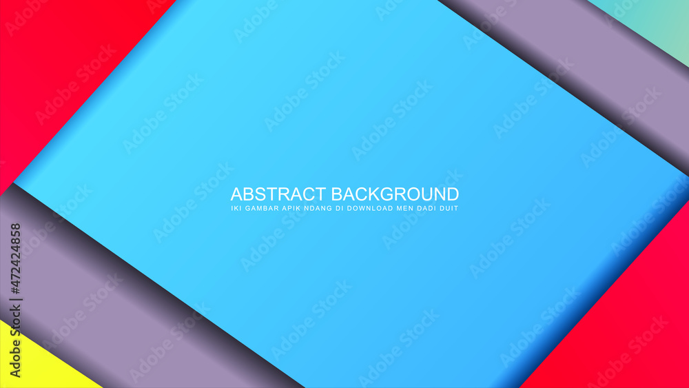 Modern blue paper background with dark 3d layered line triangle texture in elegant website or textured paper design
