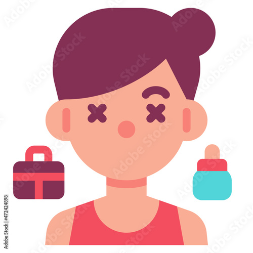 woman flat icon