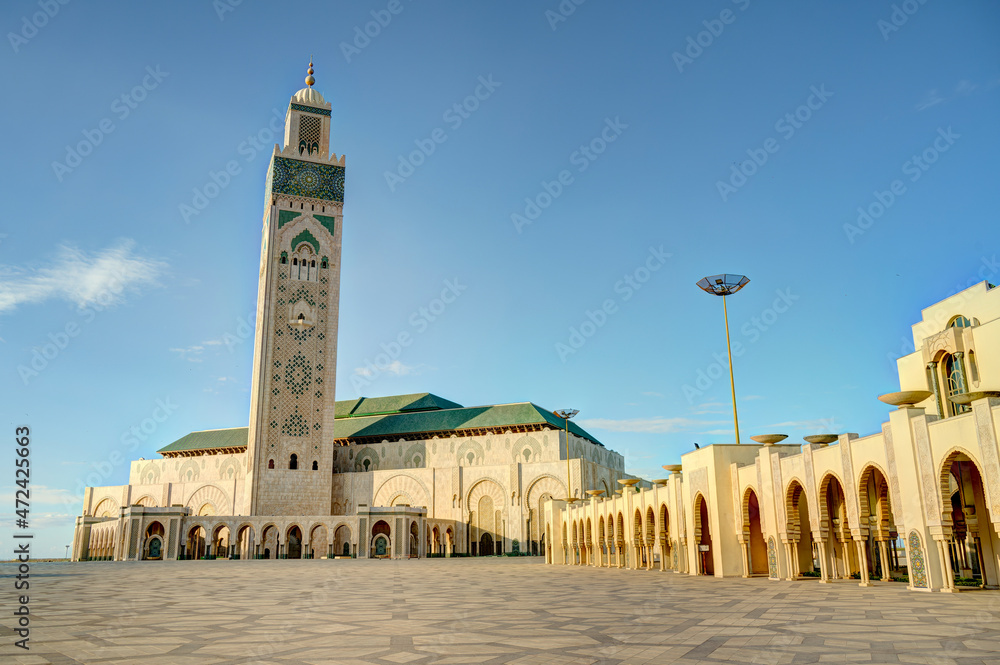 Hassan II Mosque, Casablanca, HDR Image