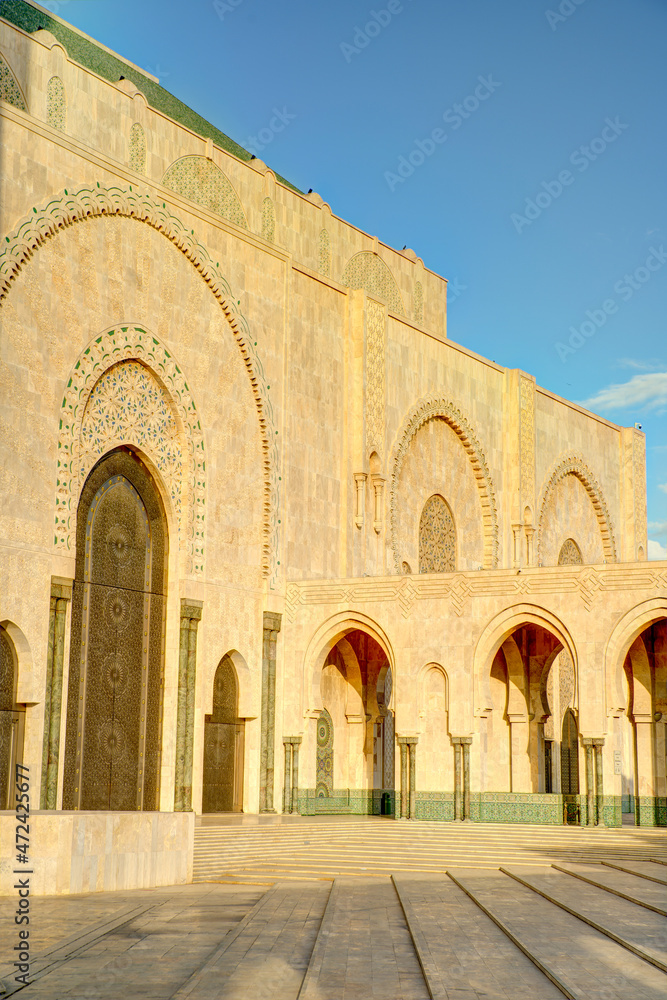 Hassan II Mosque, Casablanca, HDR Image