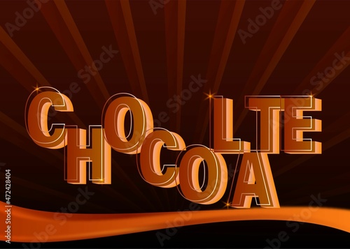 Chocolate wallpaper creative 3d background