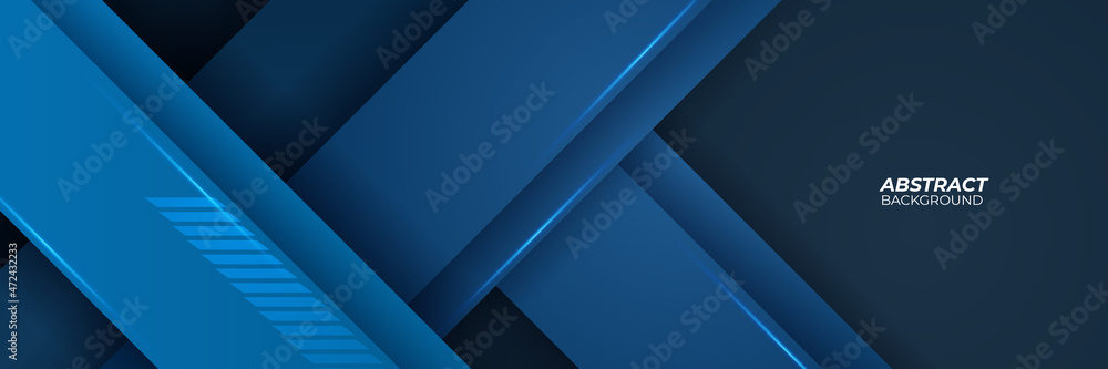 Modern abstract dark navy blue banner background. Vector abstract graphic design banner pattern background template illustration. Modern abstract dark navy blue banner background. Vector abstract graphic design banner pattern background template illustration.