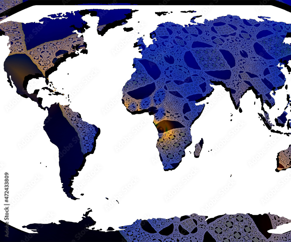 Obraz premium map of the world