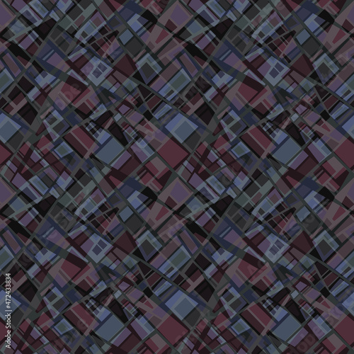 Seamless abstract geometry pattern like mosaic art