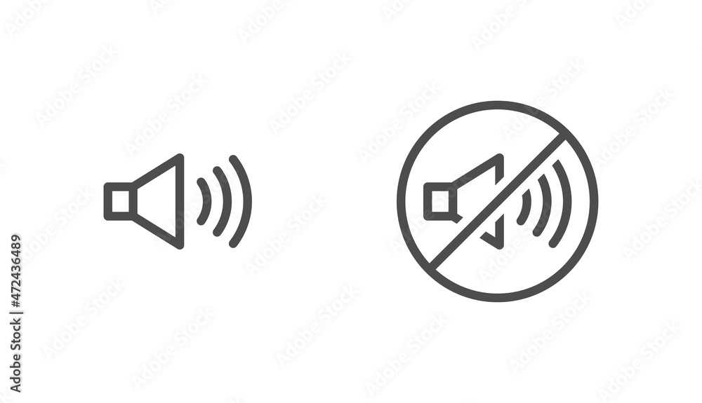Audio sound icon notification vector Audio sound icon notification vector