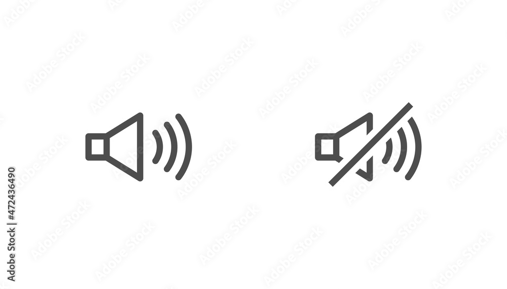 Audio sound icon notification vector design Audio sound icon notification vector design