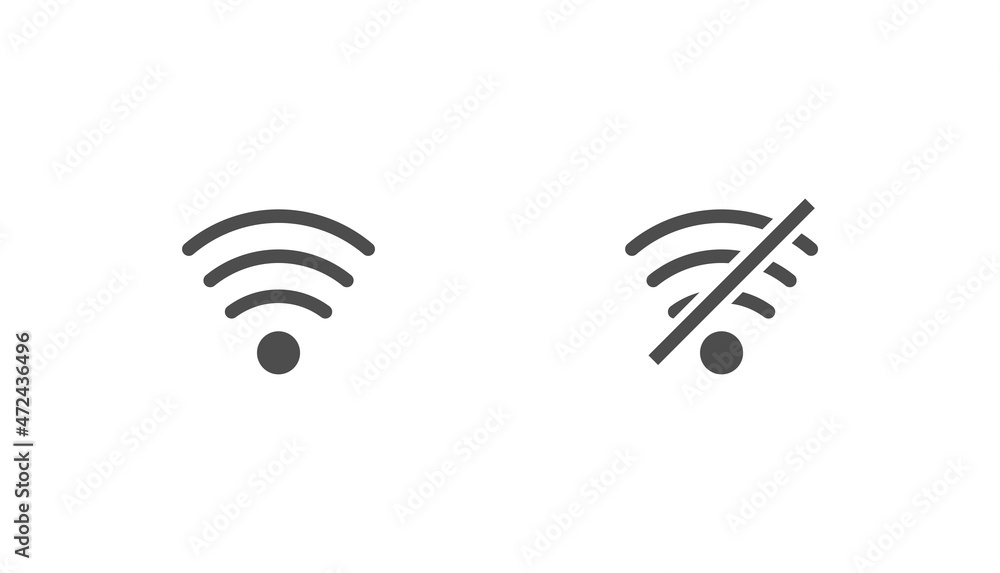 Wifi notification icon vector design Wifi notification icon vector design