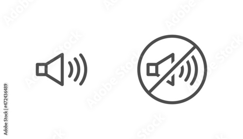 Audio sound icon notification vector