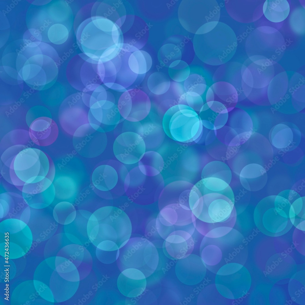 Abstract background of blue bokeh lights illustration Abstract background of blue bokeh lights illustration
