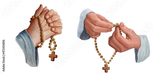 Photo hands with rosary
