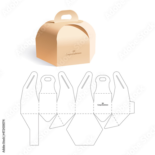 Retail Box with Blueprint Template