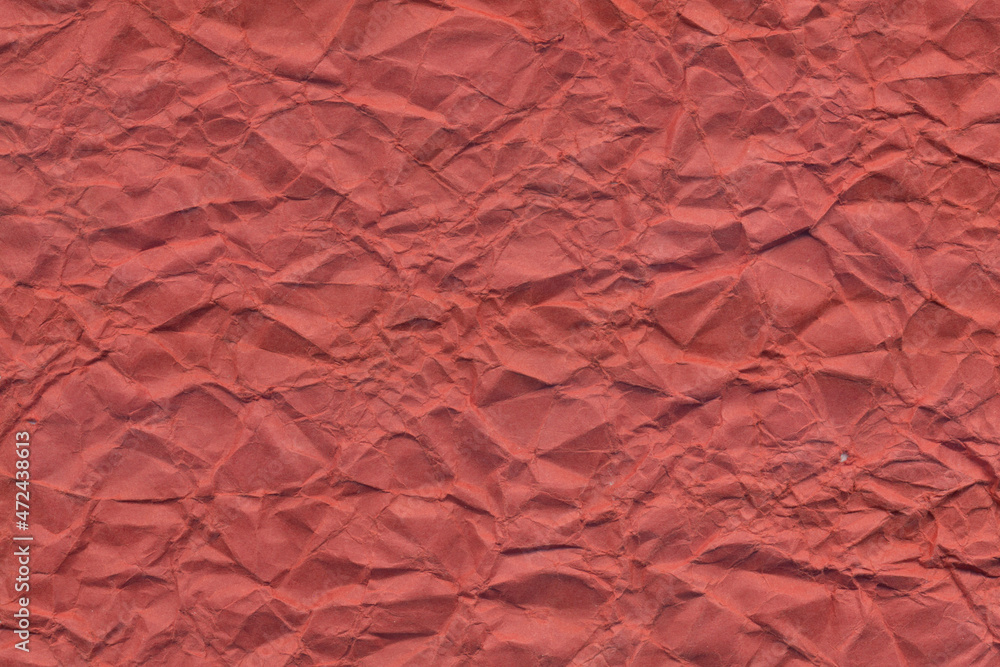 Red recycle paper. Ripped paper, torn page piece. Fragment background ...