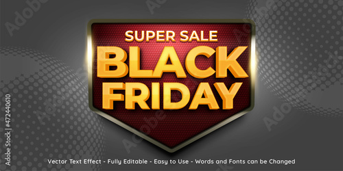 Black friday label sale banner template Illustration