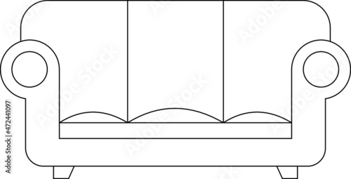 furniture icons lamp and  table