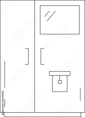 furniture icons closet and furniture