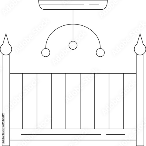 furniture icons crib and bassinet