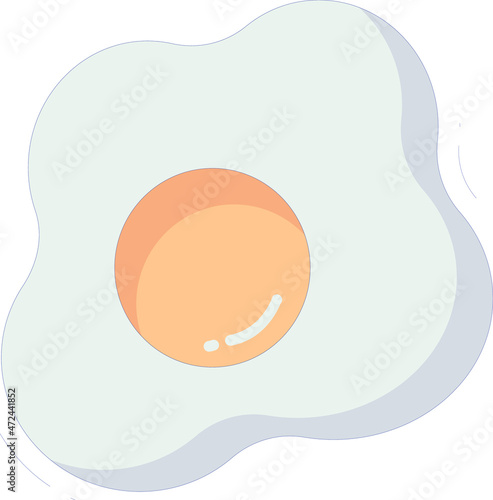 healthy life icons omelette and egg