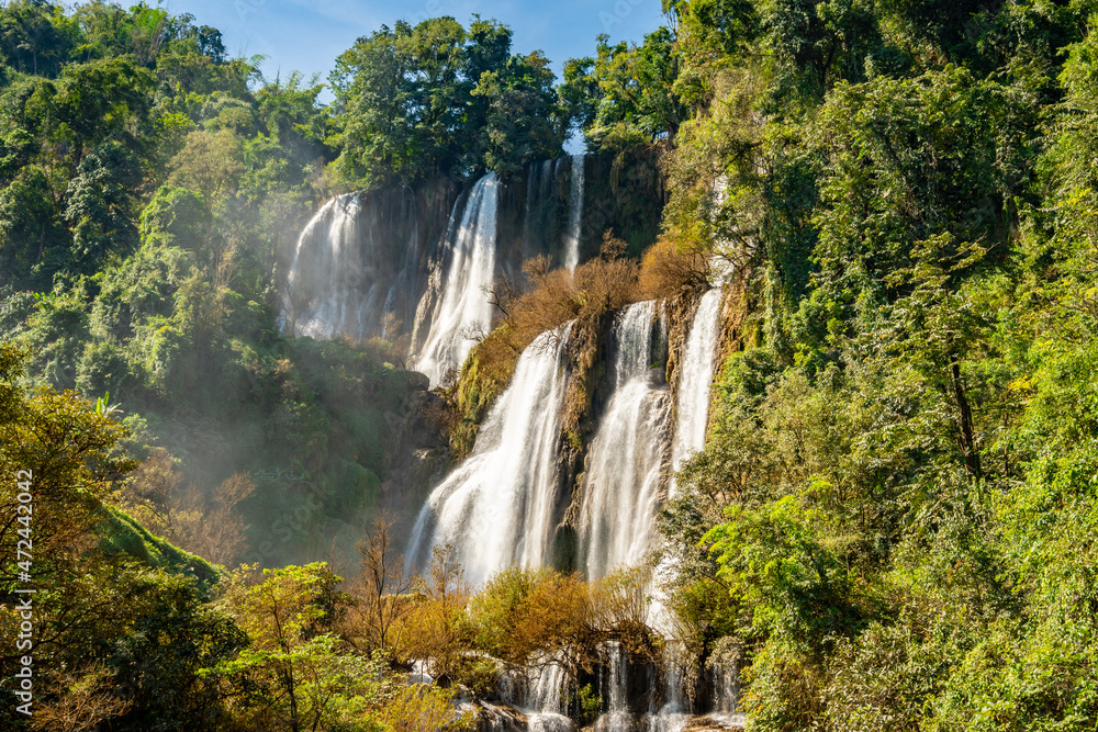 Tee Lor Su waterfall in Thailand.