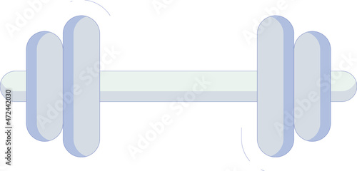 healthy life icons dumbbell and weights