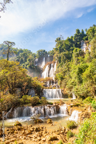 Tee Lor Su waterfall in Thailand.