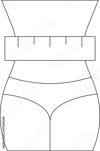 healthy life icons belly and plastic surgery