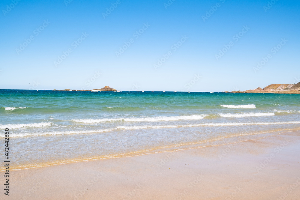 Large sandy beach in the town of Large sandy beach in the town of