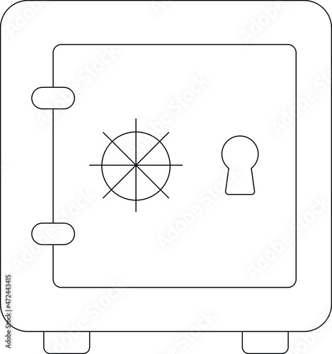 finance icons locker and safe box