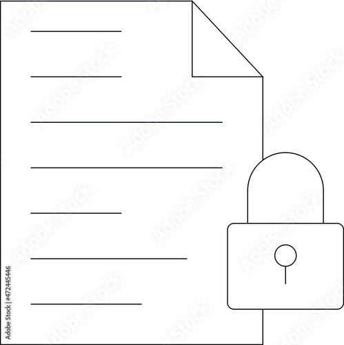 data management icons paper and file