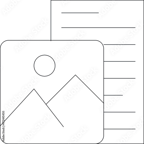 data management icons paper and file