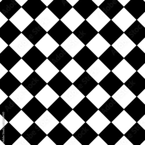 Chess seamless angel of 45 pattern. 